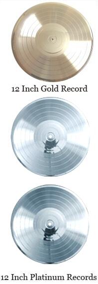 12 inch gold record and platinum record blanks